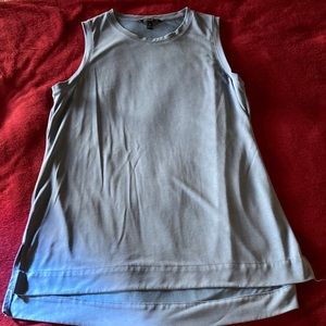 Banana Republic sleeveless crew neck tunic, Smokey blue, medium.
